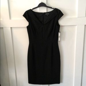 Tahari Lined Black Semi Formal Dress 4